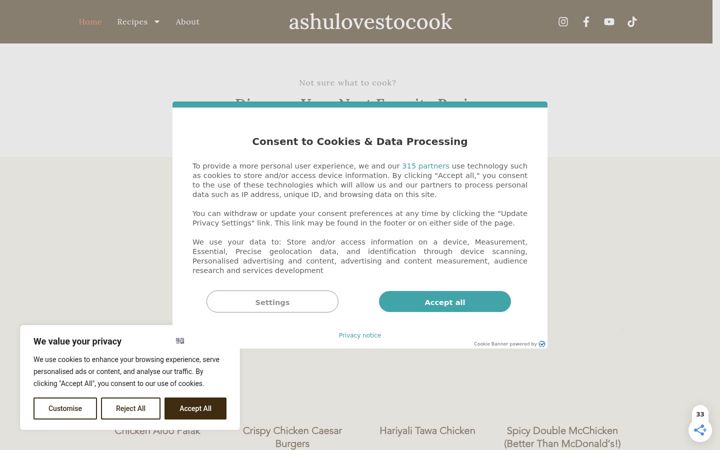 Ekrano kopija ashulovestocook.com