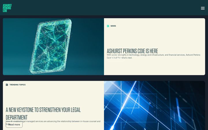 Screenshot of ashurstperkinscoie.com