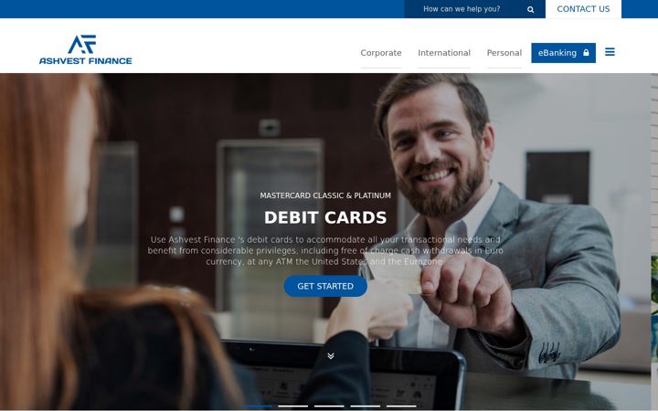 Screenshot of ashvestfinance.com