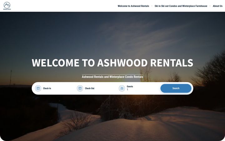 Capture d'écran de ashwoodrentals.com