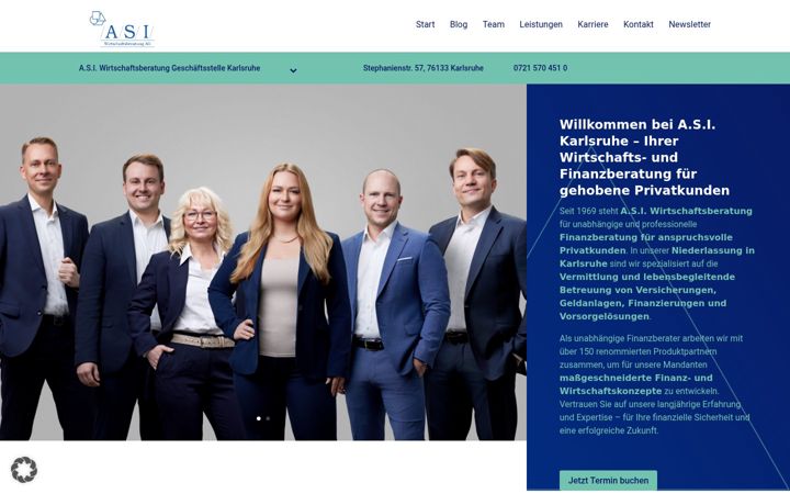 Screenshot stránky asi-karlsruhe.de