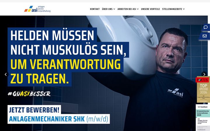 Screenshot of asi-karriere.de