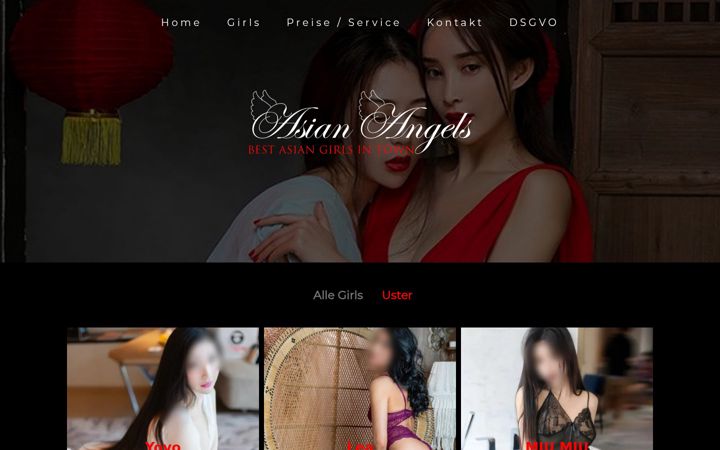 Screenshot of asia-angels.ch