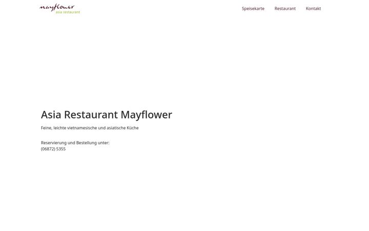 Screenshot of asia-restaurant-mayflower.de