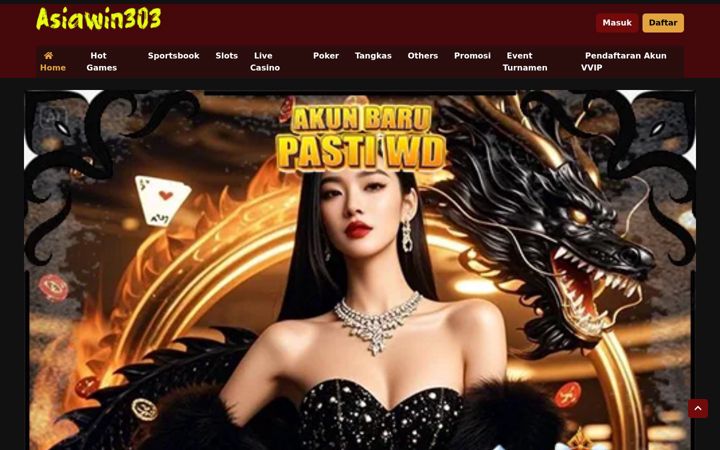 Screenshot di asia-win303.com