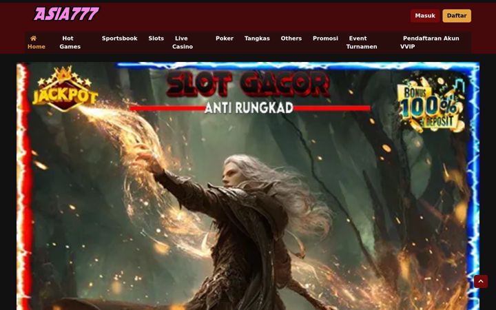Zrzut ekranu asia777sloto.com