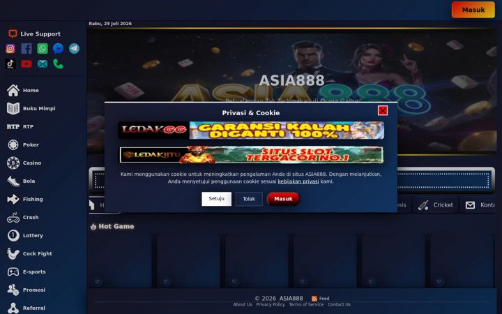 Screenshot of asia888.it.com