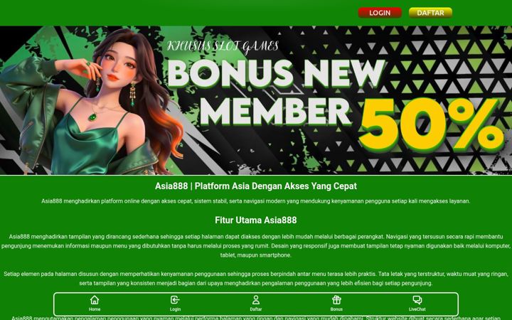 Screenshot of asia888slot.com