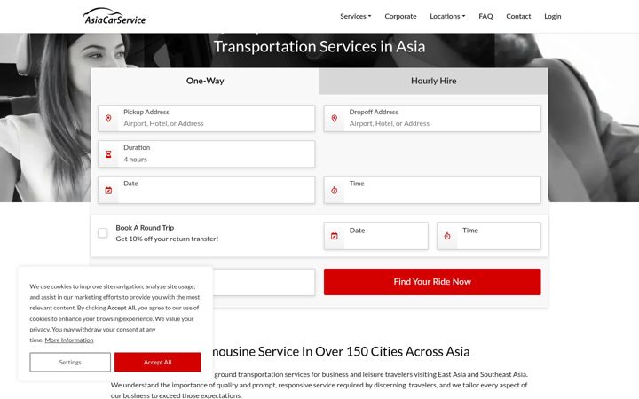 Screenshot of asiacarservice.com