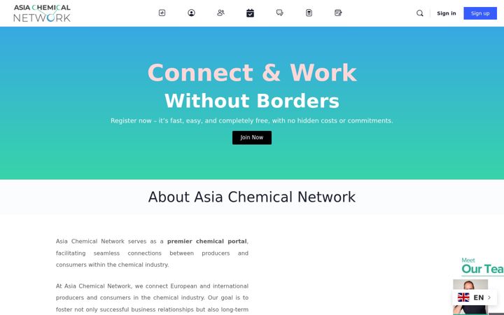 Screenshot of asiachemical.net