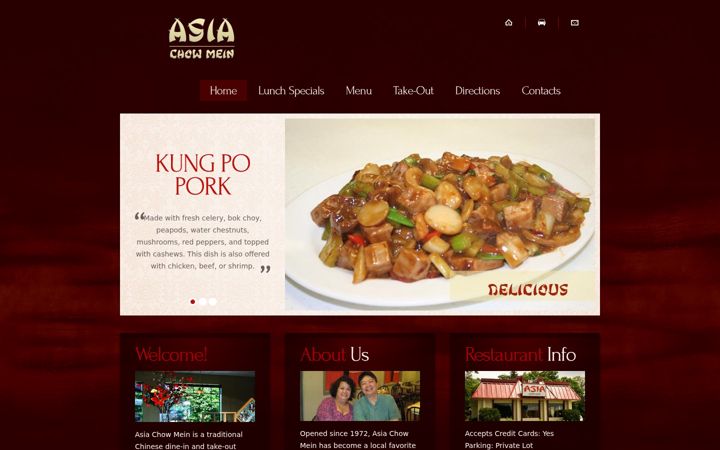 Captură de ecran a asiachowmein.com
