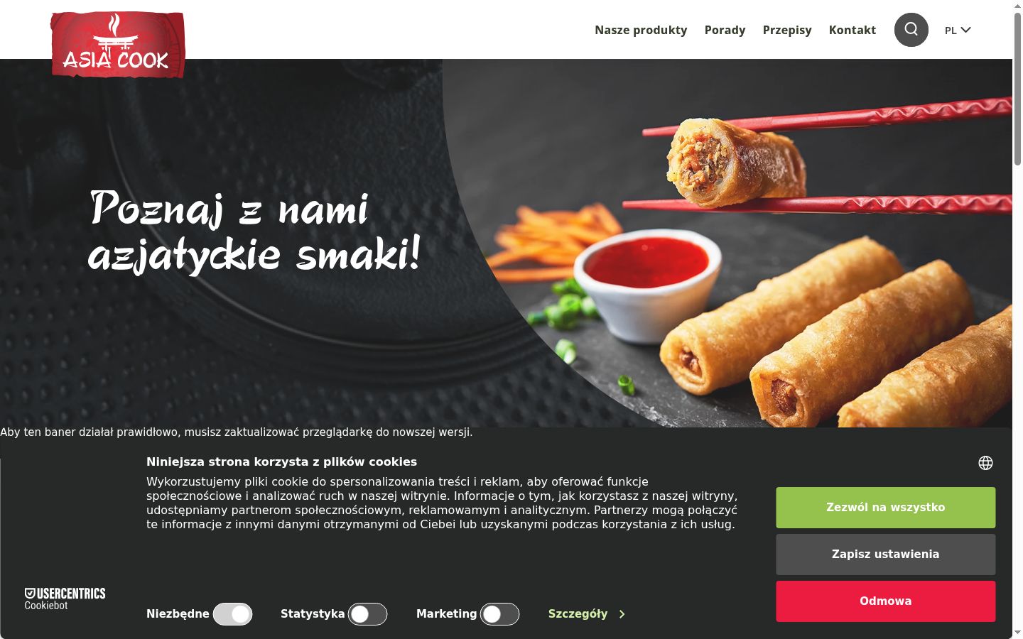 Sutikimo reklamjuostės, rodytos prieš bet kokią sąveiką, ekrano kopija