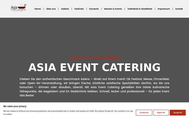 Screenshot of asiaeventcatering.de