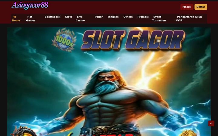 Screenshot of asiagacor88.net