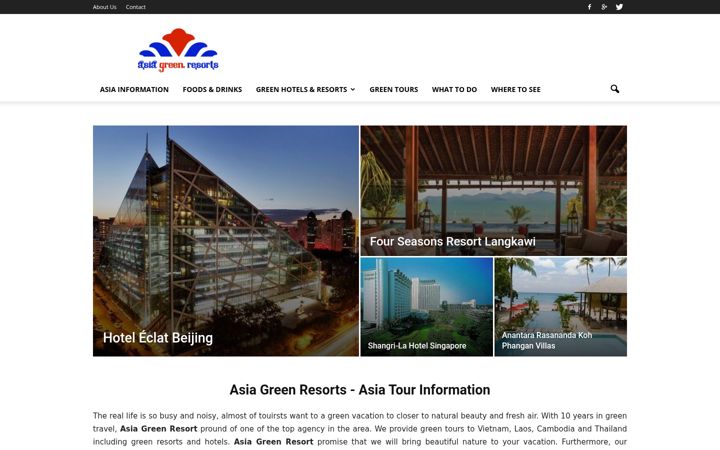 Captura de pantalla de asiagreenresorts.com