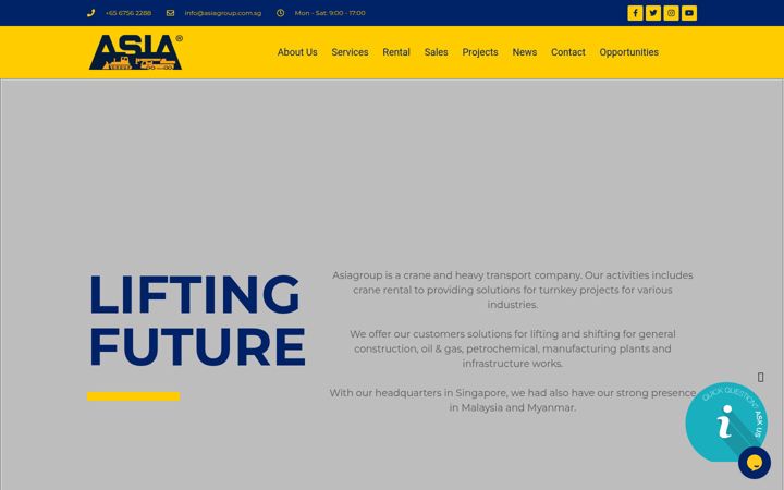 Screenshot ta' asiagroup.com.sg