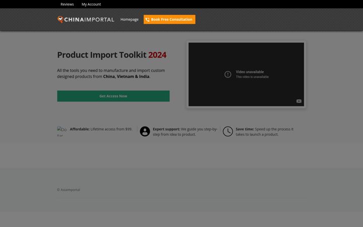 Screenshot of asiaimportal.com