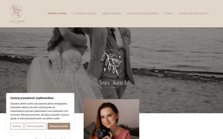 Screenshot of asiajanek.pl