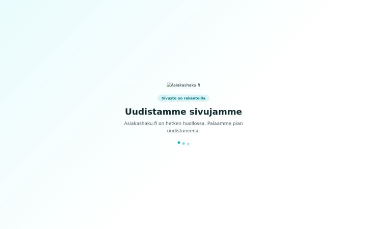 Screenshot of asiakashaku.fi