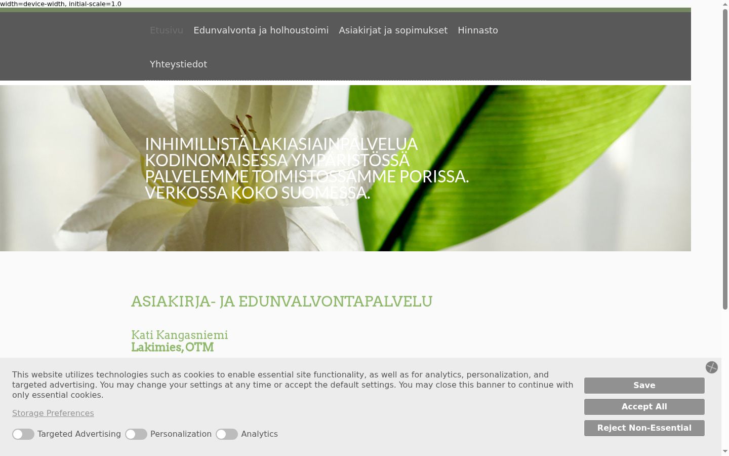 Sutikimo reklamjuostės, rodytos prieš bet kokią sąveiką, ekrano kopija