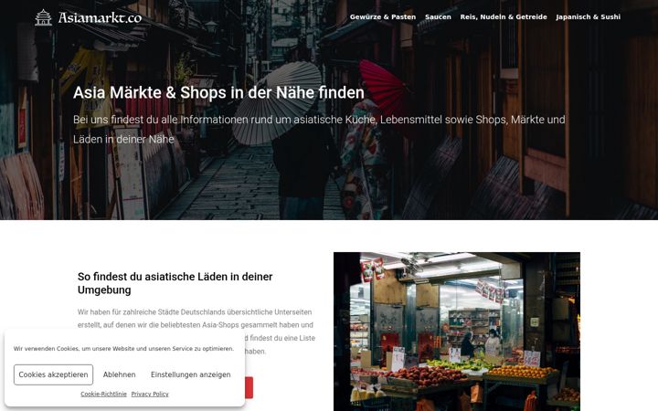 Screenshot of asiamarkt.co