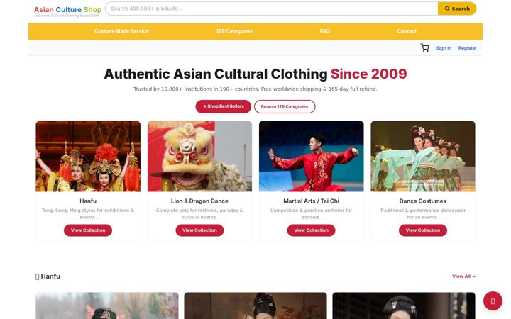Ekrano kopija asian-culture-shop.com