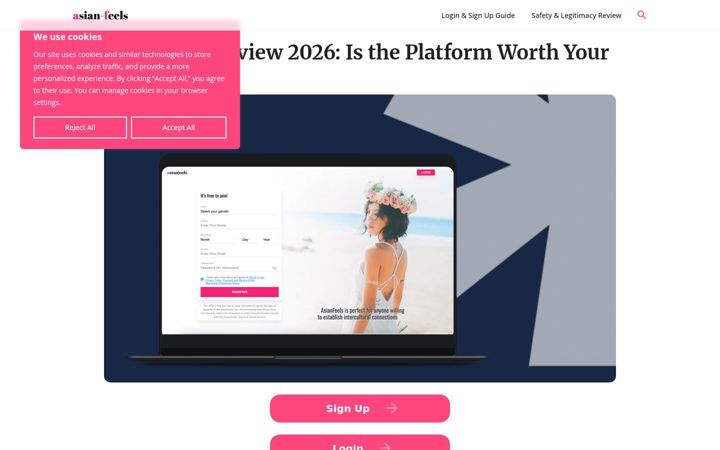 Screenshot of asian-feels.com