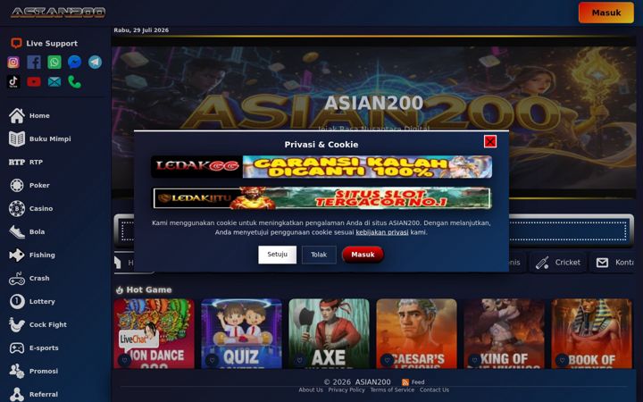 Screenshot of asian200.it.com
