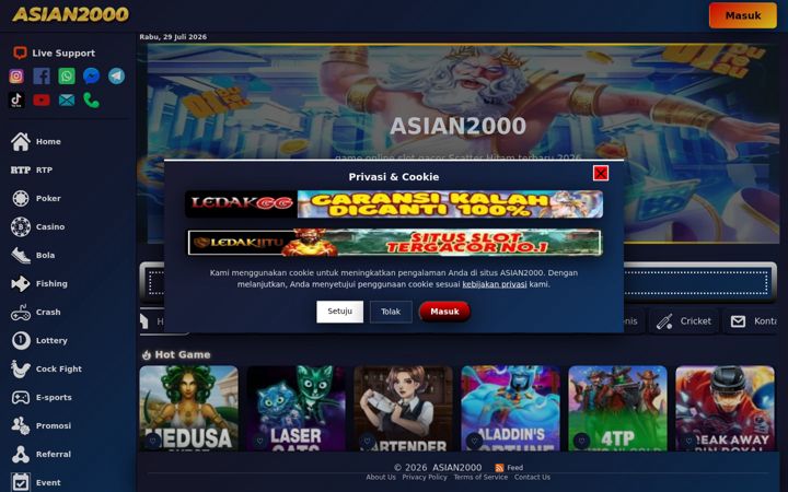 Screenshot of asian2000.com
