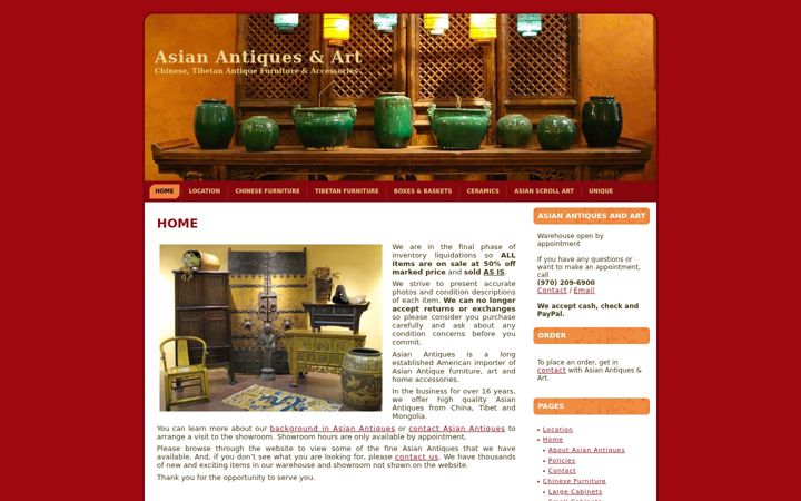 Screenshot van asianantiques-art.com
