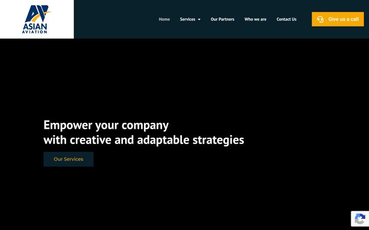 Screenshot of asianaviation.co
