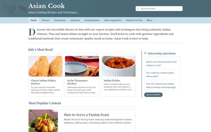Screenshot of asiancook.co.uk