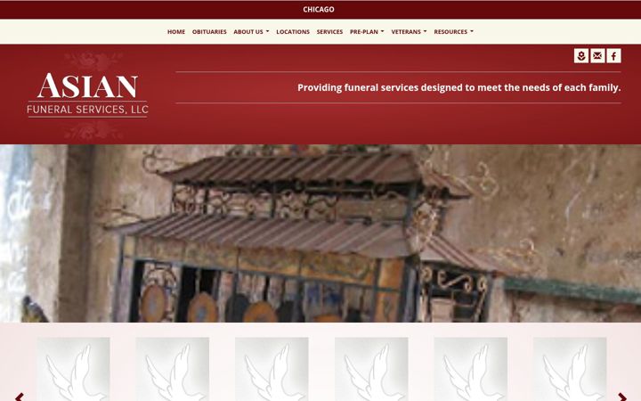 Screenshot of asianfuneralservicesllc.com