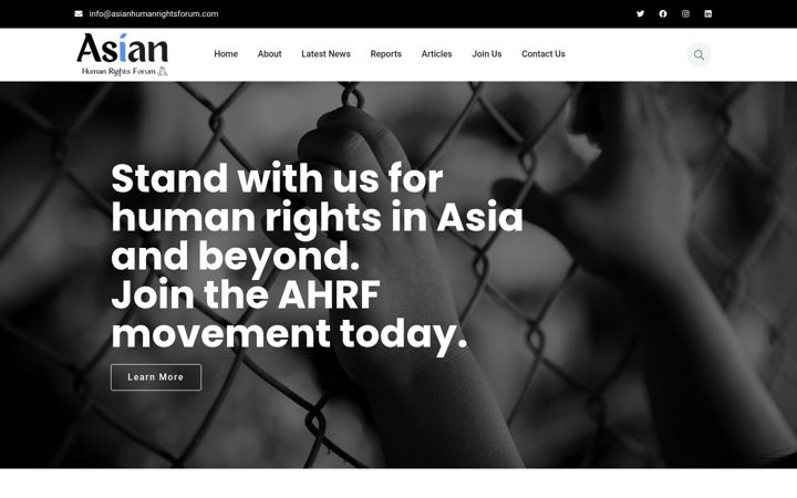 Screenshot of asianhumanrightsforum.com
