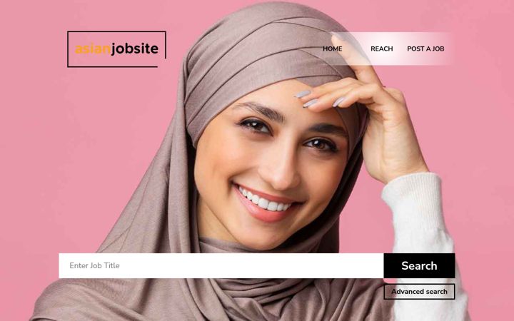 Screenshot of asianjobsite.co.uk