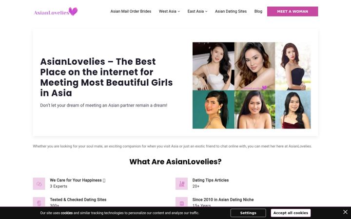 Captura de ecrã de asianlovelies.com