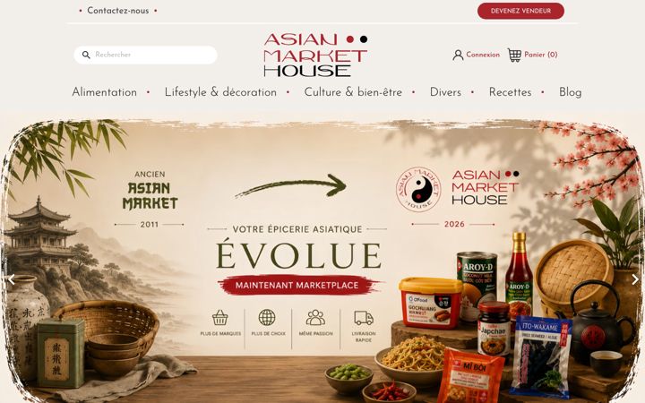 Screenshot of asianmarket.fr