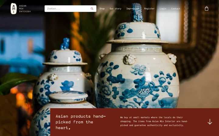 Screenshot of asianmixinterior.com