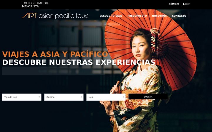 Screenshot of asianpacifictours.com