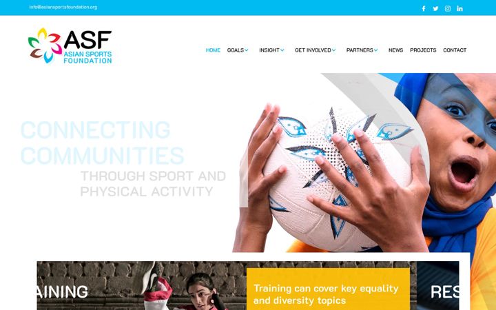 Zrzut ekranu asiansportsfoundation.org