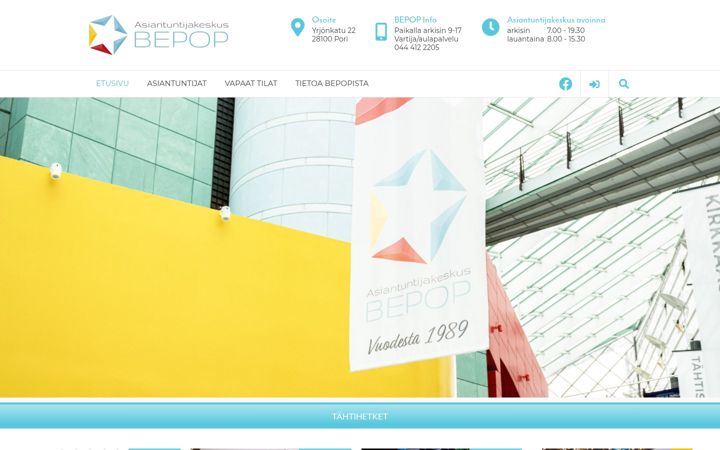Screenshot of asiantuntijakeskusbepop.fi