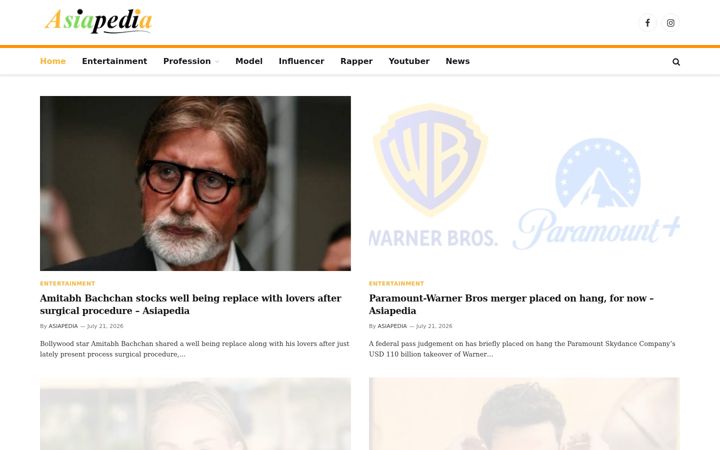 Screenshot of asiapedia.in
