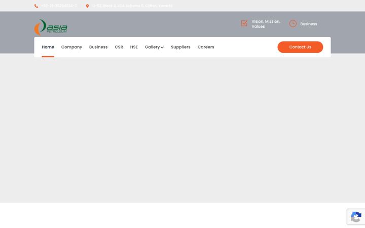 Screenshot of asiapetroleum.com