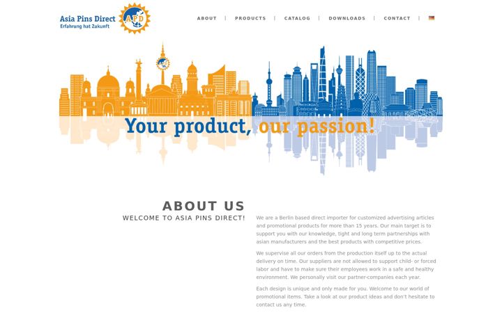 Screenshot of asiapinsdirect.de