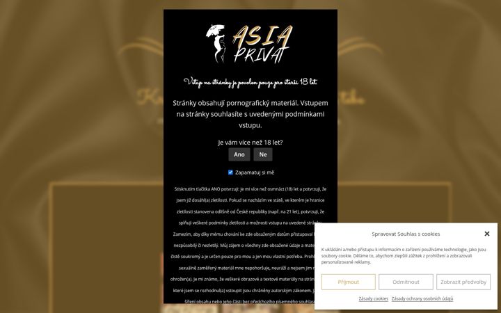 Screenshot of asiaprivat.cz