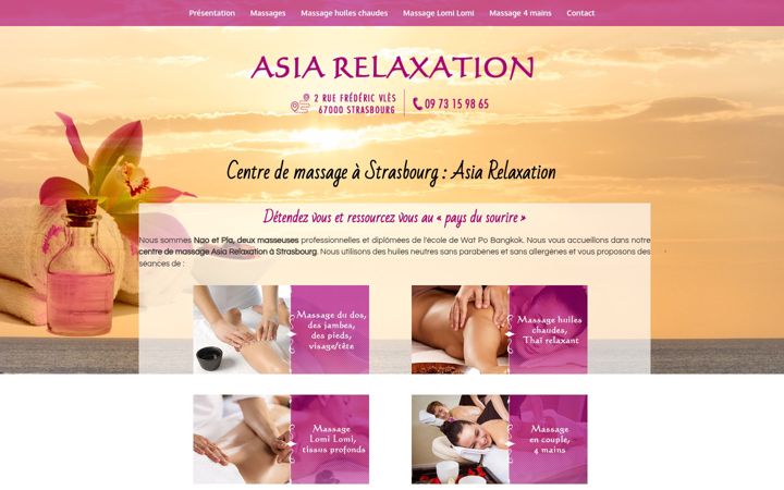 Screenshot of asiarelaxation.fr