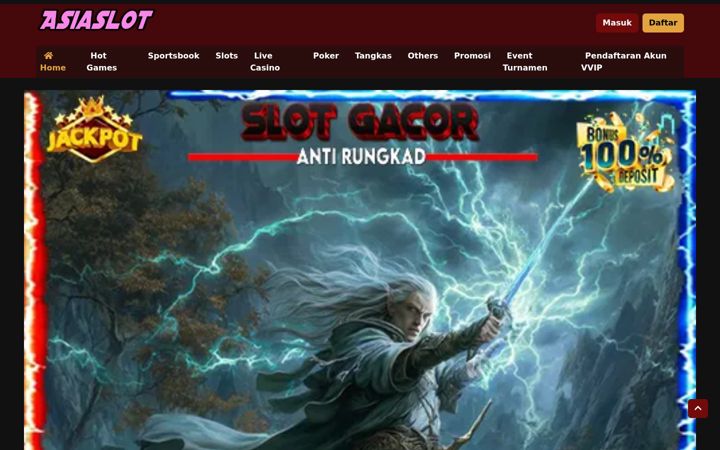 Screenshot of asiaslotrtp.com