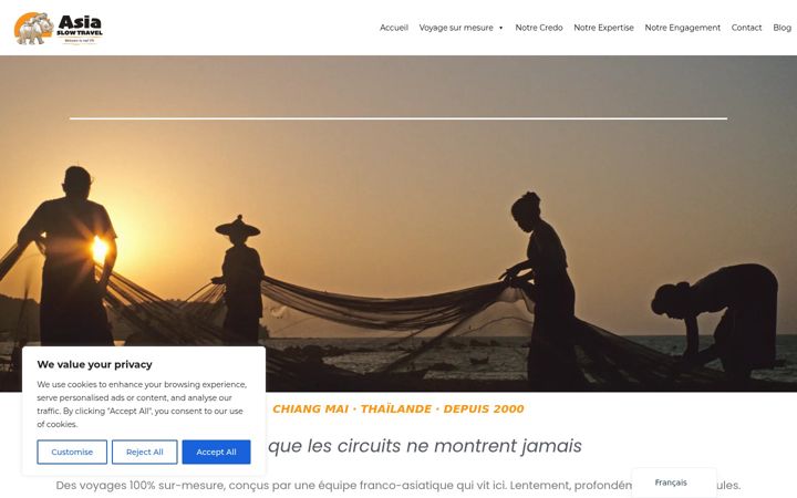 Ekrānuzņēmums no asiaslowtravel.com