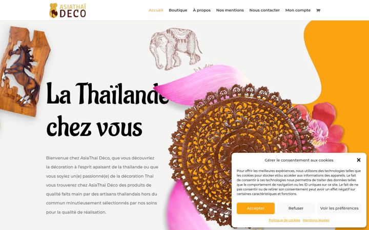 Screenshot von asiathaideco.fr