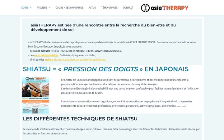 Ekrānuzņēmums no asiatherapy.fr
